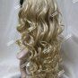 Deluxe Disney Alice in Wonderland Costume Wig Blonde Black Headband Tim Burton