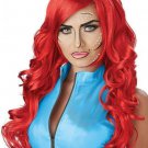 Red Pop Art Superhero Wig Poison Ivy Comic Book Anime Rave Lil Mermaid StarFire Red Pop Art Superhero Wig Poison Ivy Comic Book Anime Rave Lil Mermaid StarFire