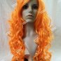 Orange Pop Art Superhero Wig Comic Book Funky Anime Rave Party Cosplay Jean Grey