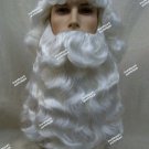 Nice Quality Santa Claus Wig Beard Victorian Father Christmas Biblical Old Merlin Merman