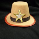 Mini Sheriff Hat Cowboy Badge Deputy Western Ranger Marshal Law Constable Pet
