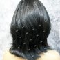 Black Starlet Wig 60s Bouffant Anime Cosplay Retro Sock Hop Waitress Cheerleader