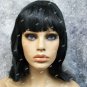Black Starlet Wig 60s Bouffant Anime Cosplay Retro Sock Hop Waitress Cheerleader