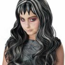 Child Black Gray Gothic Streaks Wig Evil Doll Frankie Stein EMO Goth Lydia Deets Child Black Gray Gothic Streaks Wig Evil Doll Frankie Stein EMO Goth Lydia Deets