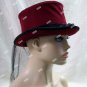 Dark Victorian Vamp Hat Veil Steampunk Cocktail Elizabethan Gothic Widow Dickens Christmas Caroler