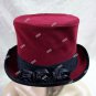 Dark Victorian Vamp Hat Veil Steampunk Cocktail Elizabethan Gothic Widow Dickens Christmas Caroler