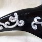 Black Silver Long Nose Mask Venetian Masquerade Plague Doctor Casanova Opera NEW