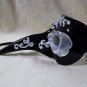 Black Silver Long Nose Mask Venetian Masquerade Plague Doctor Casanova Opera NEW