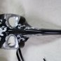 Black Silver Long Nose Mask Venetian Masquerade Plague Doctor Casanova Opera NEW