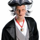 Black White Urban Vampire Wig Gothic Count Grandpa Munster Mad Hatter Wolverine