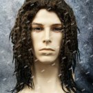 Brown & Black Crimped Dreads Beach Bum Wig Unisex Surfer Rasta Survivor Castaway
