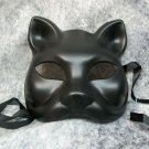 Matte Black Cat Venetian Mask Femme Feline Goddess Gato Cougar Panther Woman Kit Matte Black Cat Venetian Mask Femme Feline Goddess Gato Cougar Panther Woman Kit