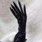 Black Long Fingered Gloves Witch Sorceress Wicked Clown Goth Twisted Slender Man