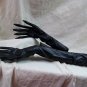Black Long Fingered Gloves Witch Sorceress Wicked Clown Goth Twisted Slender Man