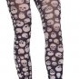 Drama Queens Teen White Black Skulls Footless Tights Hose Pirate Goth Punk Rocker Zombie Girl
