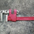 Fake 12" Pipe Wrench Costume Prop Weapon Mario Bros Plumber Mechanic 3 Stooges