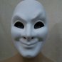 Creepy White Joker Face Costume Mask Purge Faceless Stalker Watchman Mime Comedy