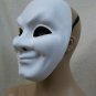 Creepy White Joker Face Costume Mask Purge Faceless Stalker Watchman Mime Comedy