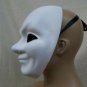 Creepy White Joker Face Costume Mask Purge Faceless Stalker Watchman Mime Comedy