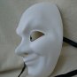 Creepy White Joker Face Costume Mask Purge Faceless Stalker Watchman Mime Comedy
