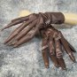 Brown Long Fingered Scarecrow Gloves Creepy Farm Slasher Wicked Hag Hobo Slender