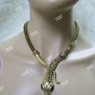 Snake Costume Necklace Egyptian Nile Queen Cleopatra Goddess Serpent Asp Medusa