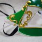 Green Silver Gold Renaissance Eye Mask Masquerade Venetian Harlequin Music Note