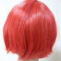 Short Red Va Va Vamp Wig Bobbed Widows Peak Bangs Goth EMO Gal Vampiress Witch