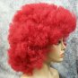Dark Red Jumbo Afro Wig Super Frizzy Creepy Clown Evil Psycho Circus Hobo Unisex