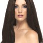 Brown Parted Star Style Wig Hippie 60s Unisex Mary 70s Rocker Wench Witch Wizard