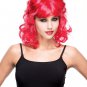 Sexy Red Horned She Devil Wig Demonia Hot Stuff Lil Red Retro Style w Bangs Rave
