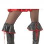 Adult Sexy Black Red Vinyl Pirate Boot Covers Wench Red Riding Hood Steampunk