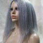 Creepy Vampire Wig Mixed Gray Frizzy Parted Uneven Zombie Hag Witch Crypt Keeper