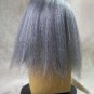Creepy Vampire Wig Mixed Gray Frizzy Parted Uneven Zombie Hag Witch Crypt Keeper