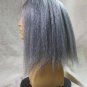 Creepy Vampire Wig Mixed Gray Frizzy Parted Uneven Zombie Hag Witch Crypt Keeper
