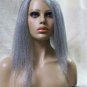 Creepy Vampire Wig Mixed Gray Frizzy Parted Uneven Zombie Hag Witch Crypt Keeper