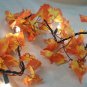 Fall Leaves Light String Set Autumn Leaf Garland Harvest Decor Thanksgiving Lite Electric