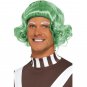 Fun Green Male Candy Creator Wig Oompa Loompa Munchkin Willy Wonka Christmas Elf