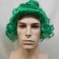 Fun Green Male Candy Creator Wig Oompa Loompa Munchkin Willy Wonka Christmas Elf