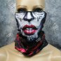 Senorita Face Mask Neck Gaiter Costume Blood Drip Red Rose Day of Dead Beauty