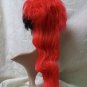 Red & Black Troublemaker Wig Shaved Side Mullet Sexy Rocker Messy Hard Core Punk