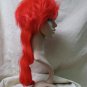 Red & Black Troublemaker Wig Shaved Side Mullet Sexy Rocker Messy Hard Core Punk