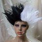 Disney Cruella de Vil Wig Black & White 101 Cartoon Villain Evil Dalmatian Diva