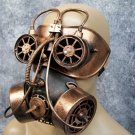 Copper Steampunk Gas Mask Spikes Cog Goggles Apocalyptic Warrior Cyborg Droid