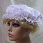 White Mob Cap Colonial Mop Bonnet Hat Maid Victorian Lady Servant Peasant Wench Betsy Ross Mrs Claus