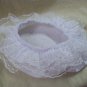 White Mob Cap Colonial Mop Bonnet Hat Maid Victorian Lady Servant Peasant Wench Betsy Ross Mrs Claus