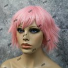 Pink Feathered Cosplay Wig Edgy Layered Shag Comic Anime Storm Pixie Fairy EMO