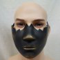 Black Gold Broken Bottom Half Face Costume Mask Muzzle Restraint Part Robot Chin