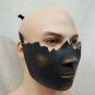 Black Gold Broken Bottom Half Face Costume Mask Muzzle Restraint Part Robot Chin