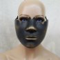 Black Gold Broken Bottom Half Face Costume Mask Muzzle Restraint Part Robot Chin